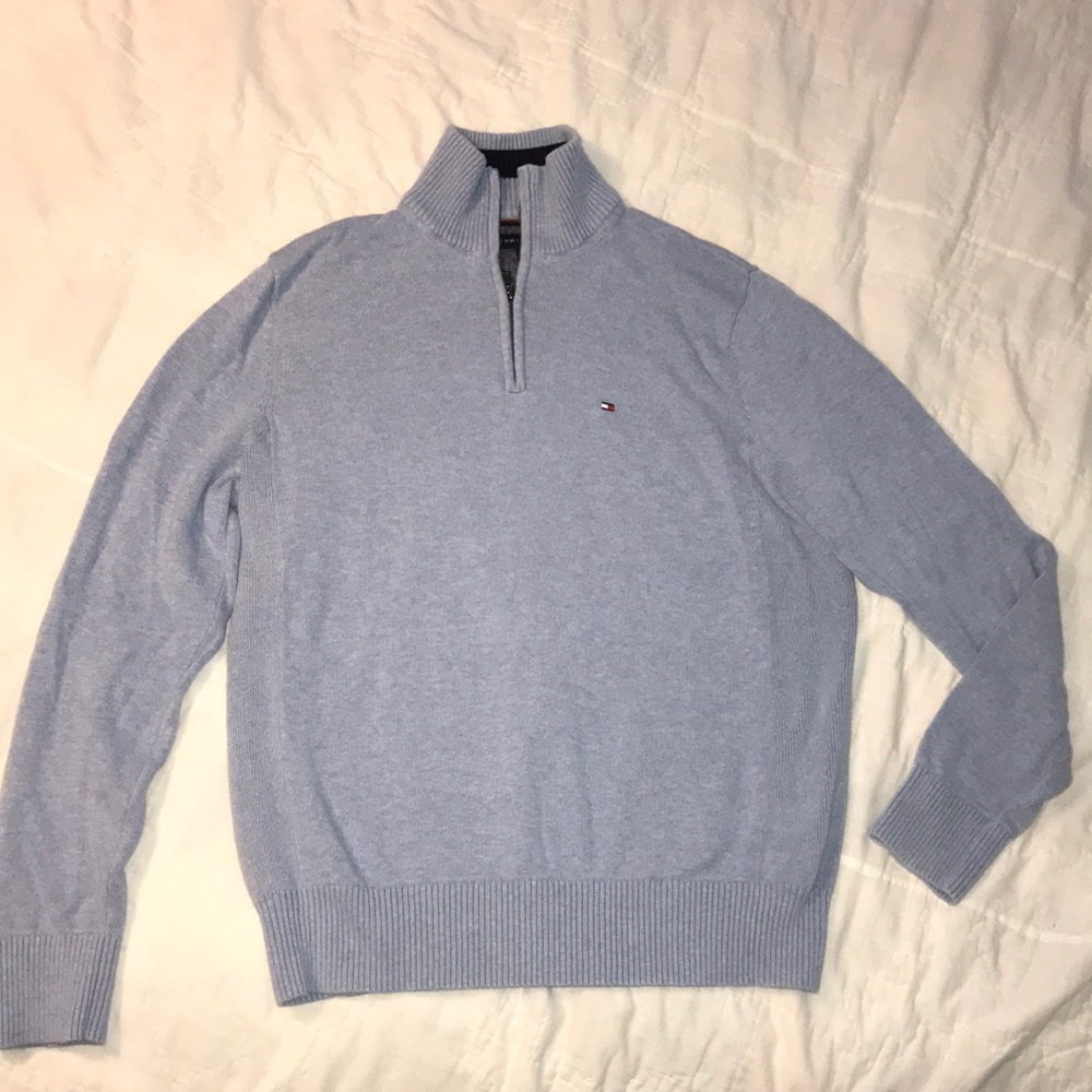 Tommy Hilfiger 1/4 Zip Sweater in Periwinkle